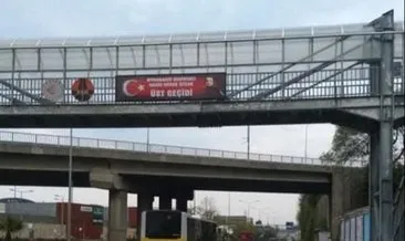 Trabzon'da CHP İl yönetimi şehit tabelasının üzerine İmamoğlu pankartı astı #trabzon