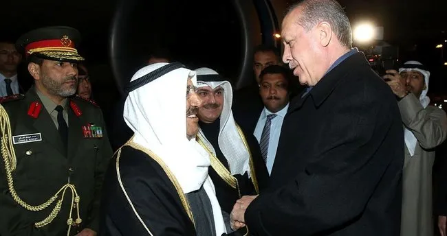 Cumhurbaşkanı Erdoğan’dan Kuveyt Emiri el Sabah’a jest!