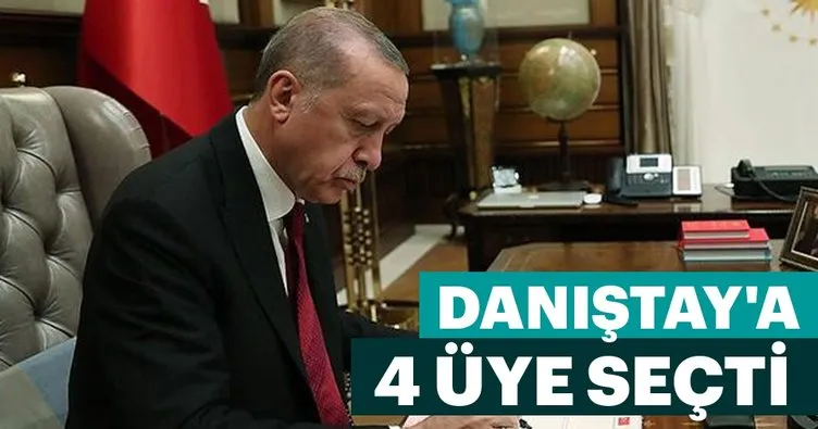 Cumhurbaşkanı Erdoğan, Danıştaya 4 üye seçti