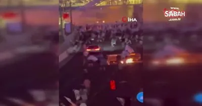 İsrail’de bir sürücü aracıyla protestocuların arasına daldı | Video