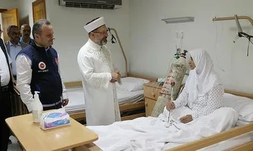 Hasta hacı adayları için Arafat’a ambulans servis