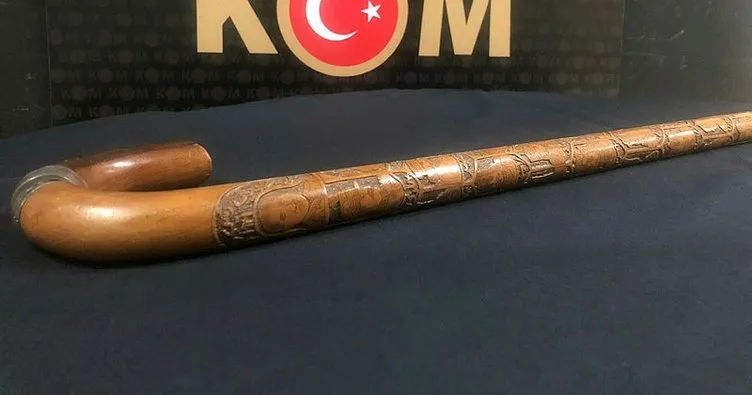 Atatürk’ün bastonu diyerek müzayedede satılıyordu... Emniyet el koydu