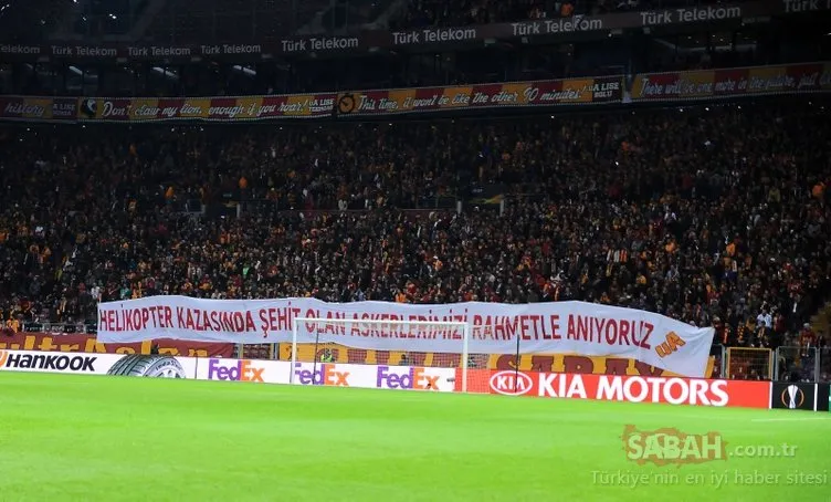 Galatasaray taraftarları Çekmeköy’deki şehitlerimizi unutmadı