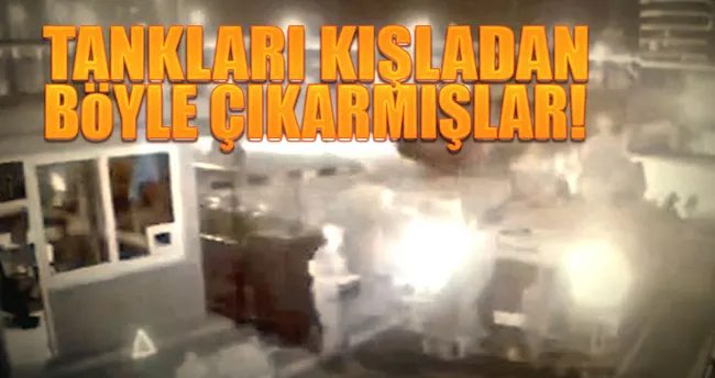 Tankları kışladan böyle çıkarmışlar