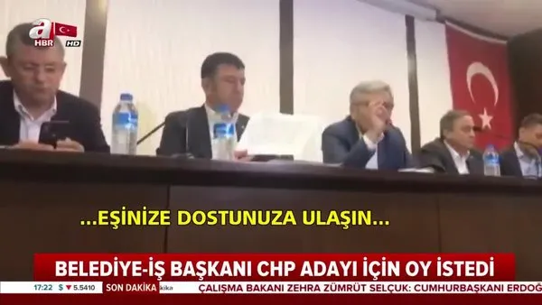 Belediye-İş Sendikası Başkanı Nihat Yurdakul'un 23 Haziran öncesinde CHP adayı için oy istediği görüntüler | Video