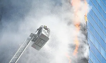 İş merkezinde yangın paniği