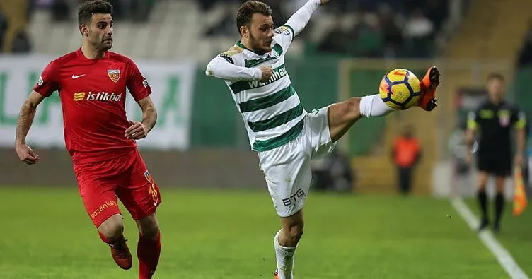 Bursaspor, sahasında Kayserispor’u mağlup etti
