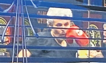 Boks antrenmanında!