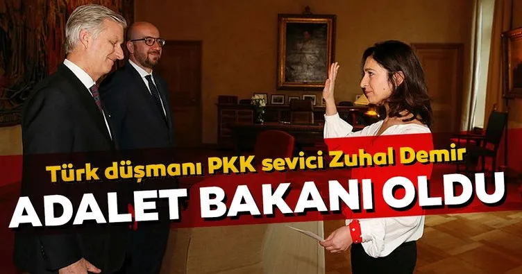 Türk düşmanı PKK sevici Zuhal Demir Belçika’da adalet bakanı oldu