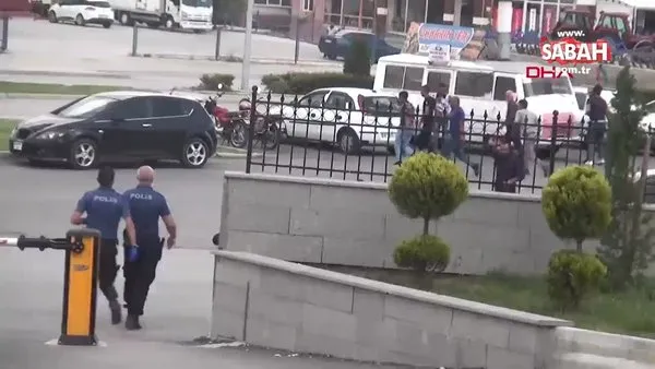 Korna çaldığı otomobildeki 7 kişinin saldırısına uğradığı anlar kamerada | Video