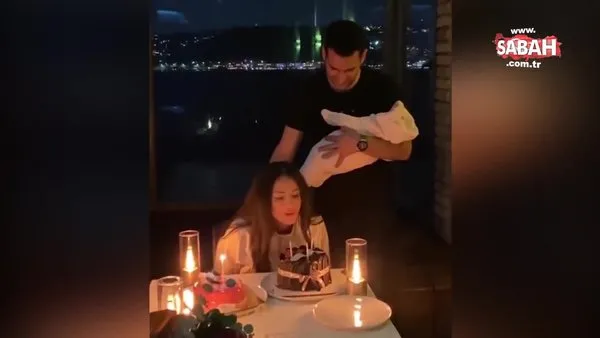 Murat Yıldırım minik kızları Miray’ı da kucağına alarak eşi Iman Elbani’nin doğum gününü kutladı: İyi ki doğdun her şeyim | Video