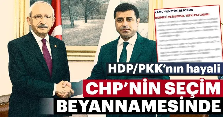 HDP/PKK hayali CHP seçim beyannamesinde