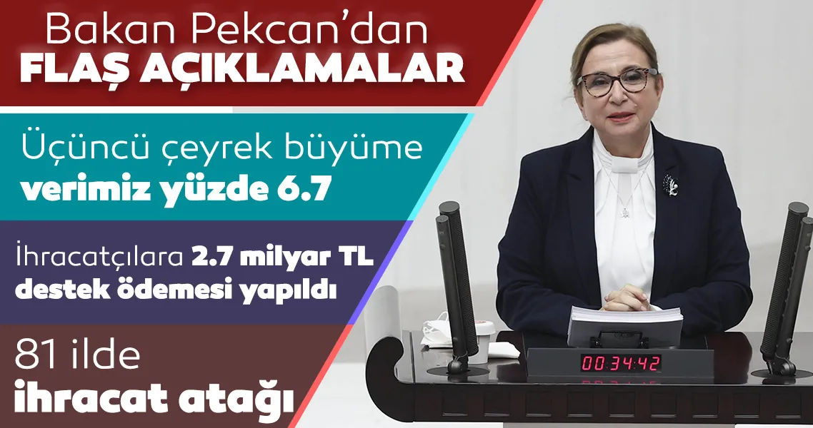 Ticaret Bakanı Ruhsar Pekcan: Türkiye küresel ekonominin en dinamik aktörlerinden biri olma özelliğini sürdürecektir