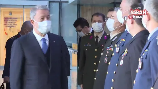 Bakan Akar, NATO Karargâhında NATO Daimi Temsilciliğini ve Türk Askerî Temsilciliğini ziyaret etti | Video