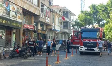 Bıçak bileyicisinde çıkan yangın korkuttu #tekirdag