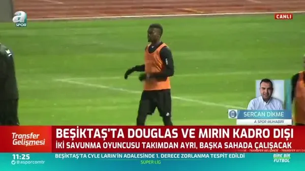 Beşiktaş'ta Douglas ve Mirin kadro dışı!