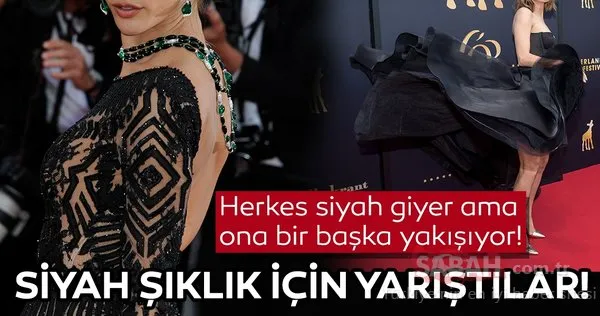 Ünlülerin siyah şıklık yarışında birinci kim oldu?