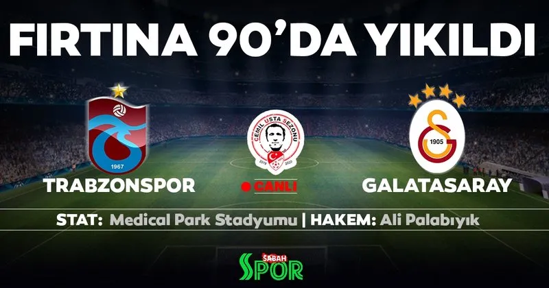 Trabzonspor Galatasaray Maci Canli Yayin