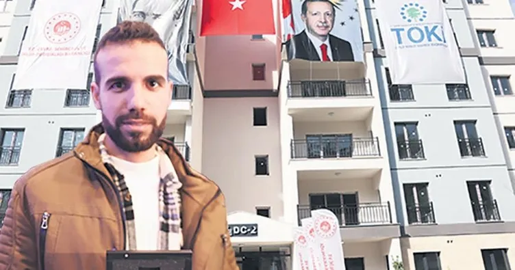 Depremzedenin anahtar sevinci