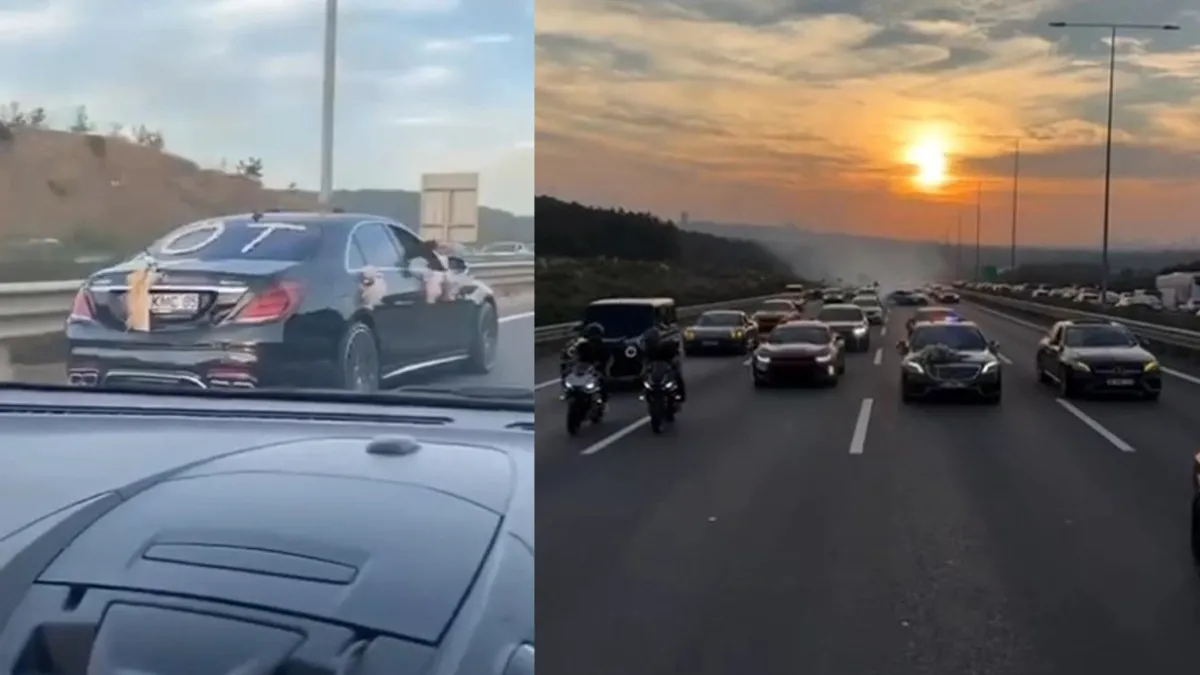 Bakan Ali Yerlikaya açıkladı: Çakarlı düğün konvoyundaki sürücüler gözaltına alındı. Bakan Ali Yerlikaya açıkladı: Çakarlı düğün konvoyundaki sürücüler gözaltına alındı.