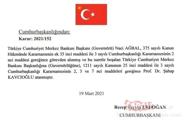 Merkez Bankası yeni başkanı Şahap Kavcıoğlu kimdir, kaç yaşında, nereli? Şahap Kavcıoğlu hayatı!