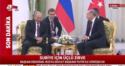 Erdoğan-Ruhani görüşmesi sona erdi, Putin görüşmesi başladı