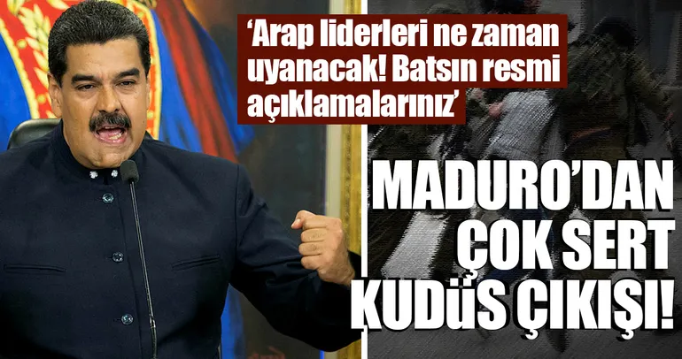 Maduro'dan Filistin'deki saldırılara büyük tepki!