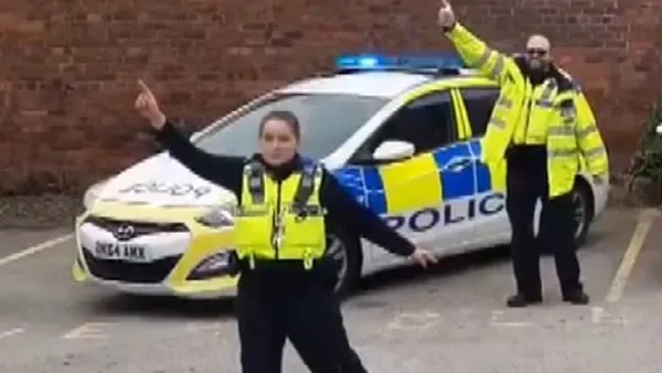 İngiliz polisinin çılgın corona virüsü dansı sosyal medyada olay oldu | Video