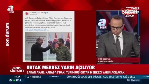 Bakan Akar'dan son dakika açıklaması: Türk-Rus Ortak Merkezi yarın faaliyete başlayacak | Video