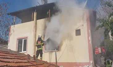 Amasya'da alkollü şahıs evini ateşe verdi #amasya
