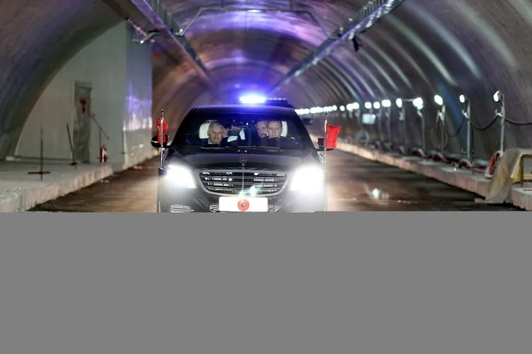 Erdoğan ve Yıldırım Avrasya Tüneli’nden böyle geçti