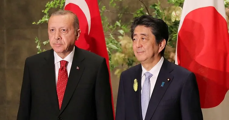 Son dakika! Başkan Erdoğan Japonya Başbakanı Abe ile görüştü