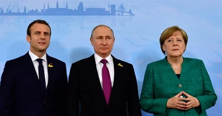 Rusya Lideri Putin, Merkel ve Macron’la görüştü
