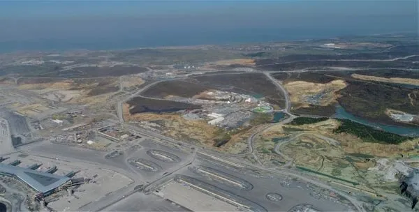 3. Havalimanı inşaatında yükselen yeni yapı merak uyandırdı