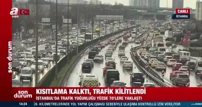 SON DAKİKA: İstanbul’da kısıtlama sonrası trafik yoğunluğu kamerada! Yüzde 80... | Video