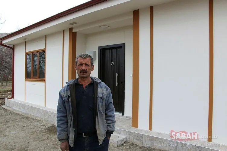 Elazığ depreminin ana merkezi olan Çevrimtaş köyüne ilk ‘örnek ev’ kuruldu