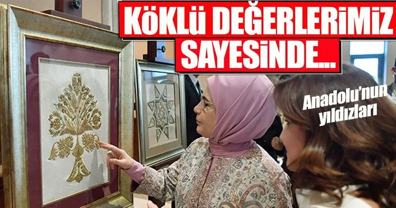 Emine Erdoğan, Anadolu’nun Yıldızları Sahne Sunumunu izledi