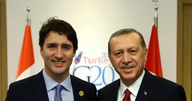 Son dakika: Başkan Erdoğan, Kanada Başbakanı ile görüştü