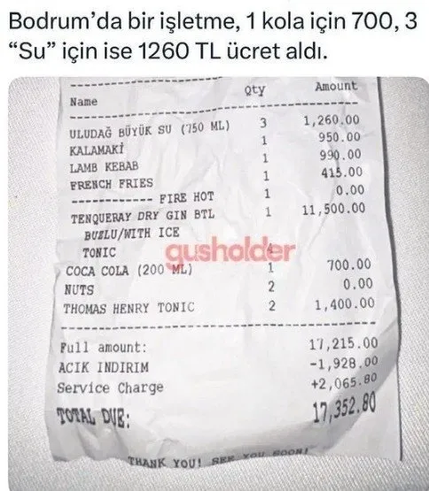 Çeşme ve Bodrum’da güneş değil fiyatlar yakıyor: Dudak uçuklatan adisyonlar Hazine ve Maliye Bakanlığı radarında!