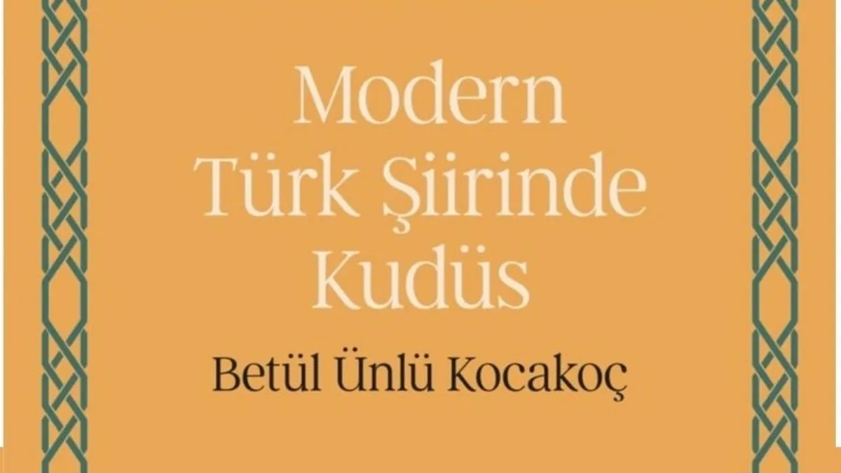 Modern Türk şiirinde Kudüs