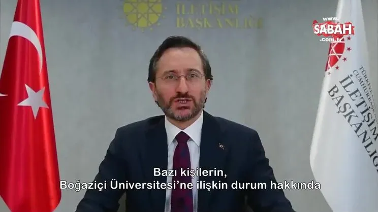 İletişim Başkanı Fahrettin Altun’dan Boğaziçi Üniversitesi’ndeki olaylara ilişkin video mesaj | Video