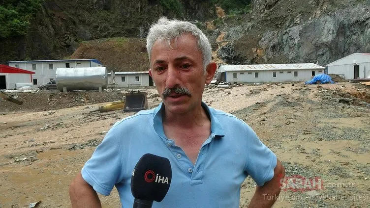 Trabzon’da 15 işçi selden kıl payı kurtuldu