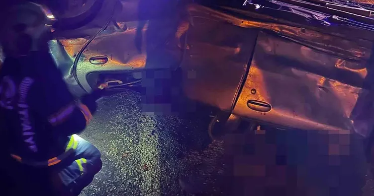 Kontrolden çıkan araç şarampole uçtu: 1 ölü 3 yaralı!