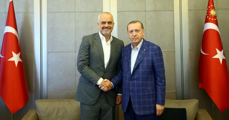 Cumhurbaşkanı Erdoğan,Arnavutluk Başbakanı Edi Rama’yı kabul etti