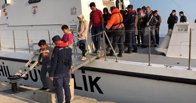 Enez açıklarında 49 düzensiz göçmen yakalandı