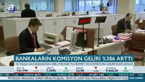 Bankaların komisyon geliri yüzde 35 arttı