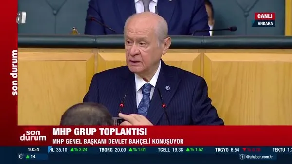 SON DAKİKA: MHP Genel Başkanı Devlet Bahçeli'den MHP grup toplantısında önemli