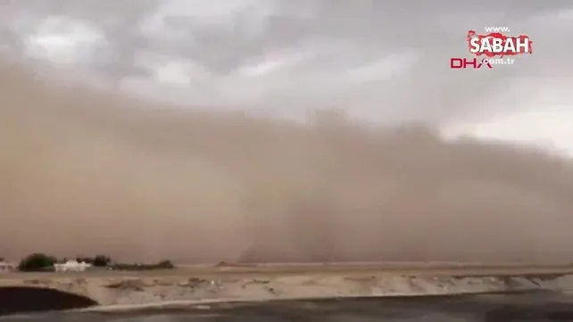 Meteoroloji uyarmıştı! Mardin'in Nusaybin ilçesinde toz fırtınası etkili oldu... Kapı ve pencereler kapalı kaldı | Video
