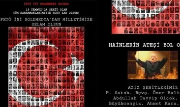 FETÖ propagandası yapan iki site hacklendi! 15 Temmuz şehitlerinin isimleri konuldu