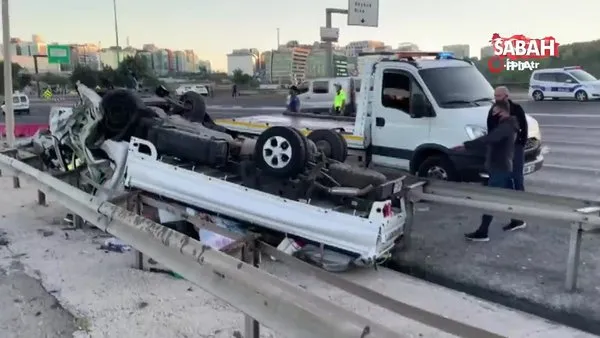 Istanbul Da Feci Kaza Kontrolden Cikan Kamyonet Takla Atti 1 Agir 3 Yarali Video Videosunu Izle Son Dakika Haberleri